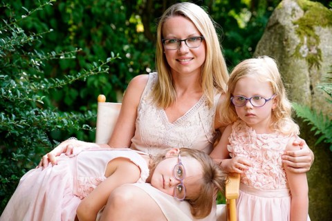 Mother with daughters