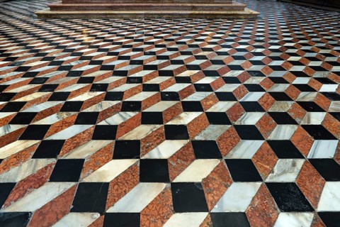 Floor mosaic in the Basilica of San Georgio Maggiore