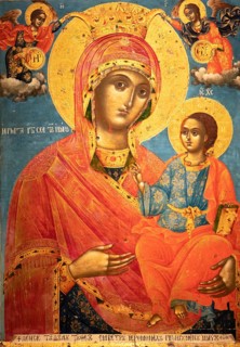 Icon of the Virgin Mary in the Archaeological Museum of Varna