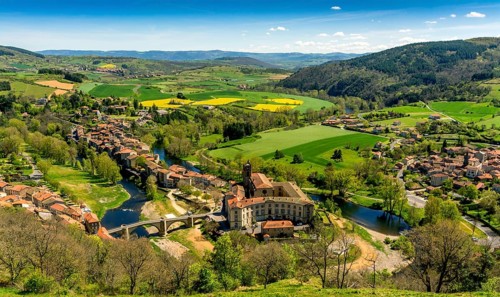 Meander on the Allier river