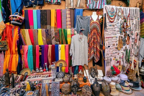 Souvenir shop with carpets