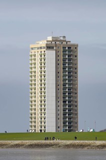 High-rise building on the coast