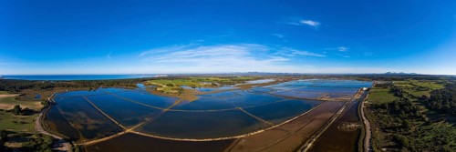Panorama of salt flats
