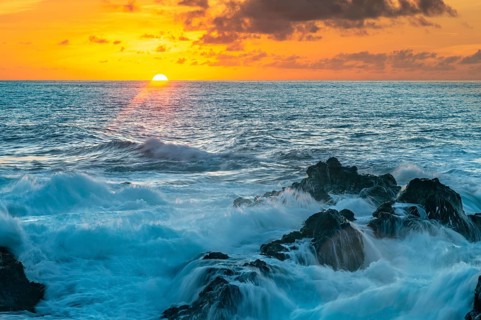Sunset on the Atlantic Ocean