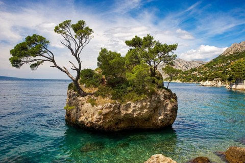 Rocky coast near Brela