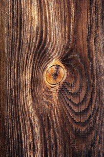 Weathered wood with knothole