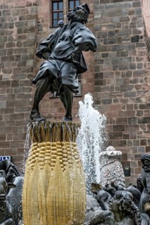 Fountain statue Hans Sachs