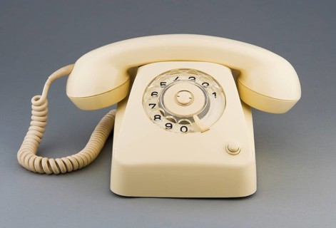 Old dial telephone