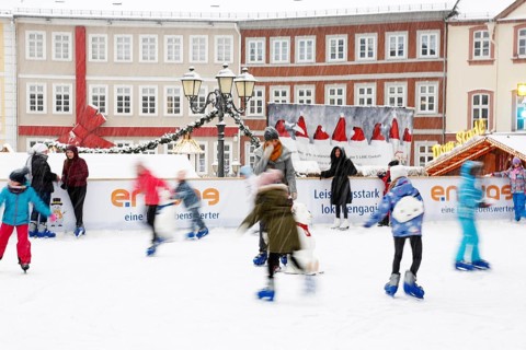 Christmas skating rink