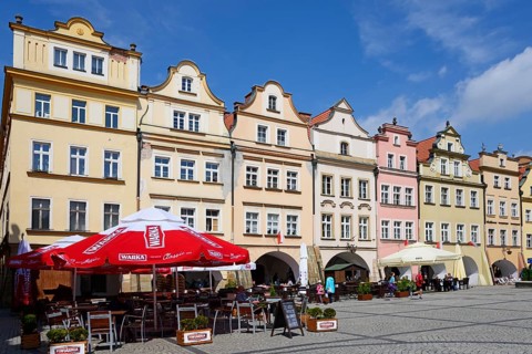 Bower houses on the town hall square