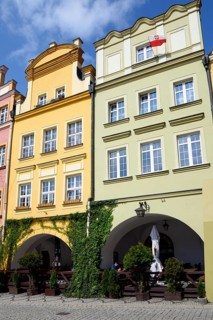 Bower houses on the town hall square