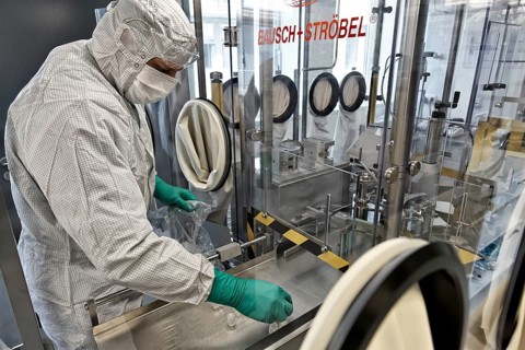 Laboratory assistant researching a vaccine against coronavirus