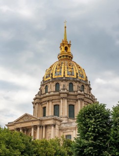 Cathedral of the Invalides with golden dome