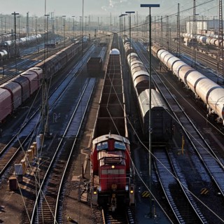 Train formation plant in the suburb of Vorhalle