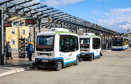 Autonomously running electric buses in regular service