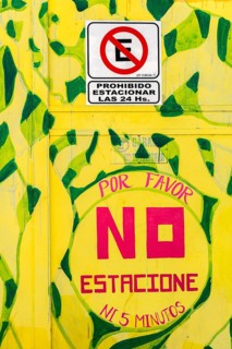 Traffic sign No Estacione