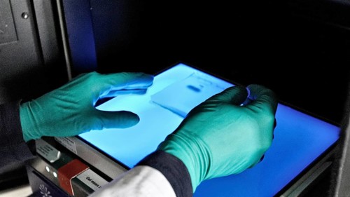 Laboratory assistant researching a vaccine against coronavirus