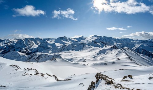 View from the Geierjoch to the Olperer and Zillertaler Alps