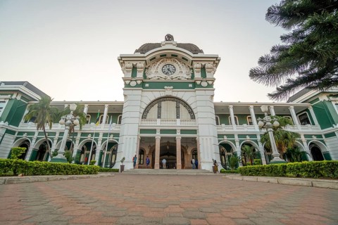 Historic railway station built by Portuguese in Maputo