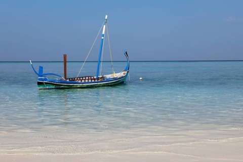 Traditional Maldivian sailing boat