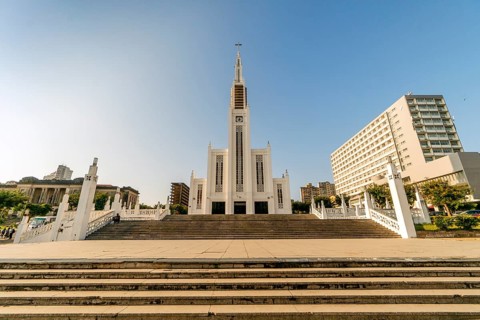 Maputo Cathedral on Independence Square in Maputo