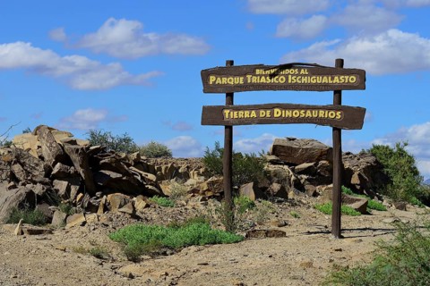 Sign Parque Triasico Ischigualasto