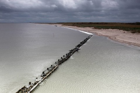 Erosion on a North Sea island