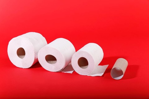 Scarce toilet paper