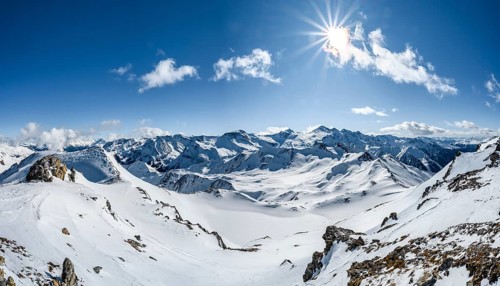 View from the Geierjoch to the Olperer and Zillertaler Alps