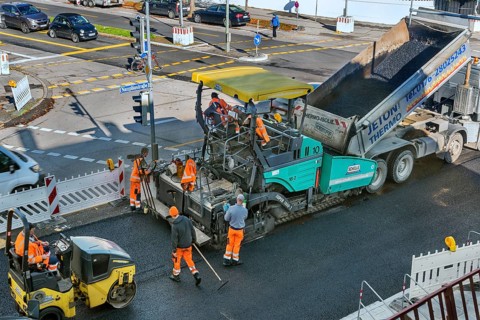 Road is asphalted