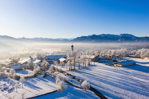 Village Gaissach in winter