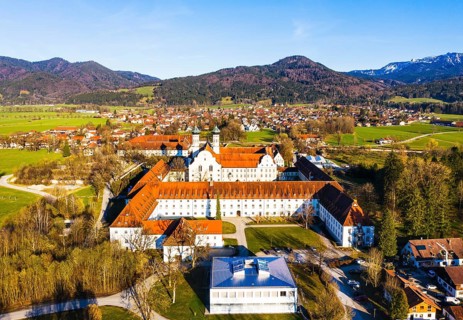 Benediktbeuern monastery and village Benediktbeuern