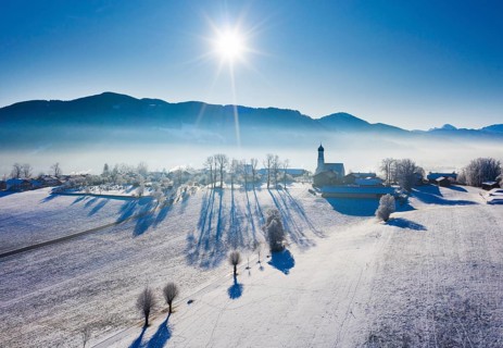 Village Gaissach in winter