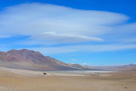 Desert landscape at the Salar de Tara