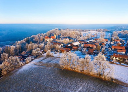 Village Hechenberg in the morning light