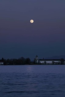 Full moon over Fraueninsel