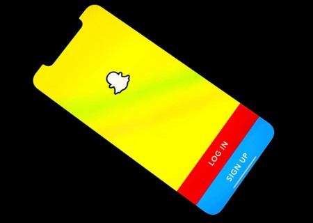 IPhone 11 with open Snapchat app