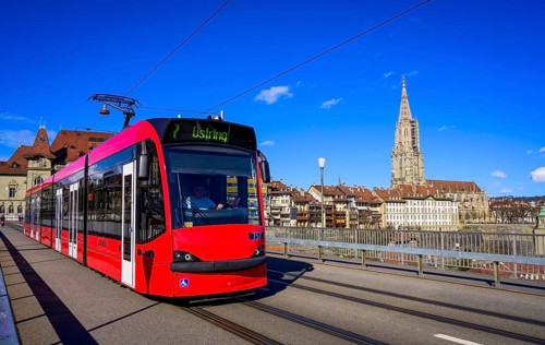 Red tram