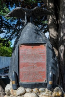 Memorial for the German war dead of the Battle of the Falkland Islands during World War I in December 1914 at the cemetery