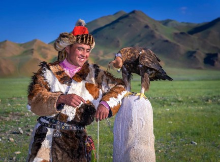 Mongolian eagle hunter