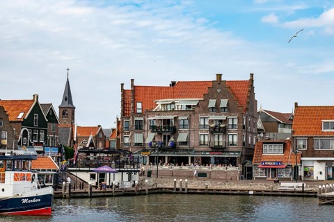 Traditional houses at the harbour