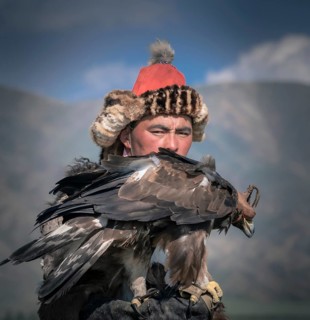 Mongolian eagle hunter