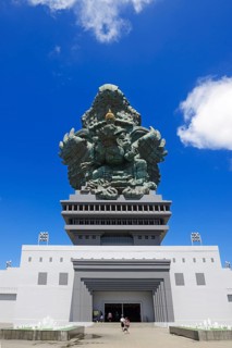 Vishnu rides on Garuda