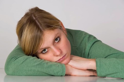 Portrait of a sad girl