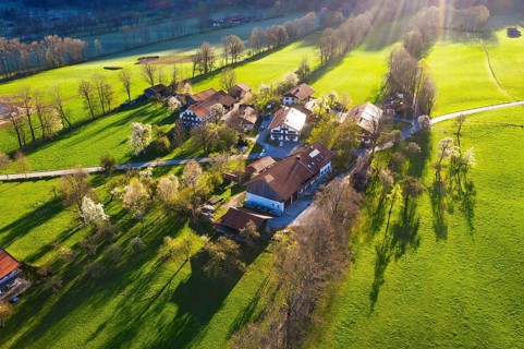 Settlement Oberreut near Gaissach
