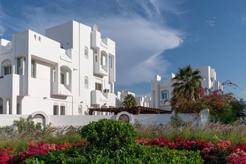 Luxurious white villas