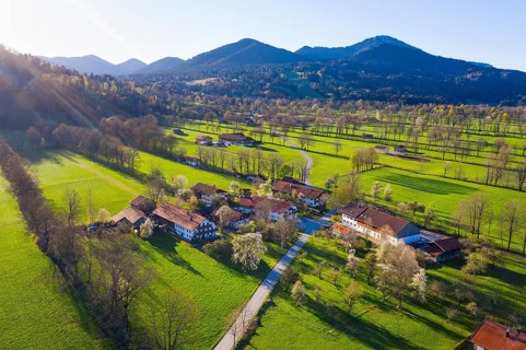 Settlement Oberreut near Gaissach