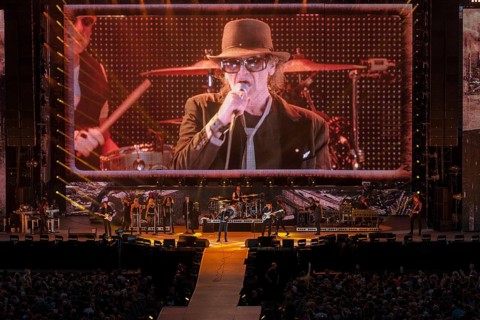 Udo Lindenberg in concert with big screen