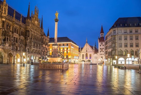Deserted Marienplatz