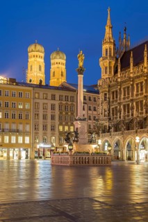 Deserted Marienplatz